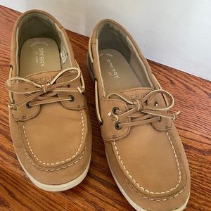 Sperry Firefish boat shoe linen. Sz 6M EUC